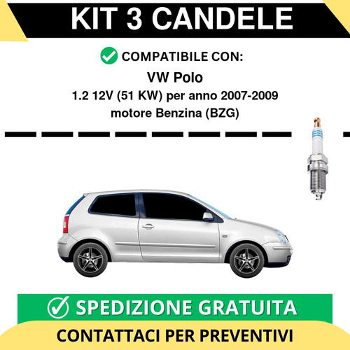 Kit candele per - kit, vw