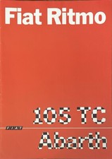 Fiat Ritmo 105 TC ABARTH depliant depliant brochure 02/1982