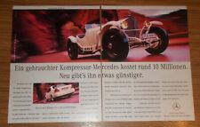 Rara Pubblicità MERCEDES-BENZ C 230 COMPRESSORE & MERCEDES SSKL (1931) 1995