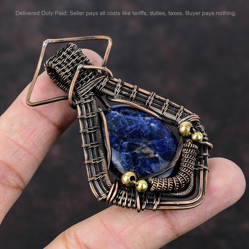 Ciondolo ovale sodalite