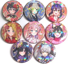 Set 8 pezzi badge lattina