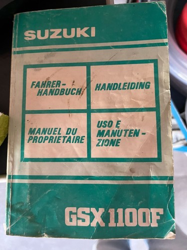 Suzuki gsx 1100 manuale - f,