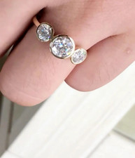 2Ct Round Real Moissanite