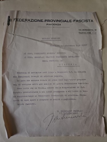 Piacenza federazione - piacenza,