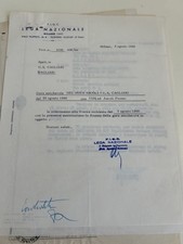 Lotto di 9 documenti 28/08/66