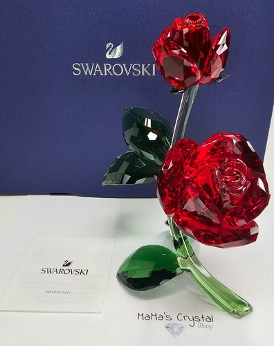 Swarovski crystal flowers - flowers, rosa