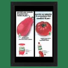 Anni ' 70  * Set 2 Pubblicità Originale "Star, Pomodori Pelati - Concentrato" Co