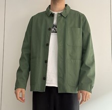 Giacca Camicia Cotone Verde Tg L Nuovo Senza etichetta 