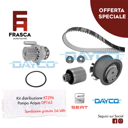 Kit distribuzione pompa acqua - pompa,