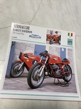 Aermacchi Harley Davidson 250 GP 1971 Carta Moto Da Collezione Atlas Italia