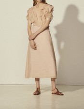 Abito Sandro Paris Ramie beige