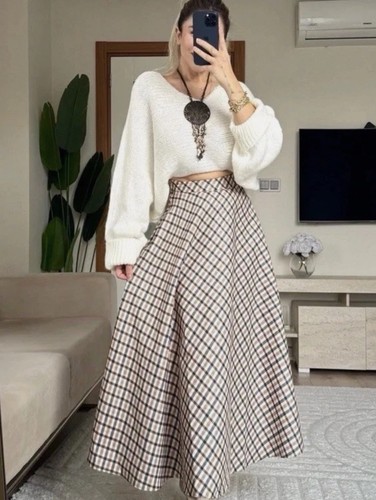 Gonna mantella quadri zara - gonna, a