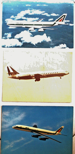 Cartoline alitalia aerei di - cartoline,