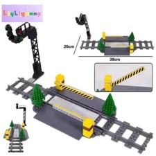 MOC City Pista Treno Passerella Buffer Stop MOC Kit Blocchi Costruzione Set Fai da Te