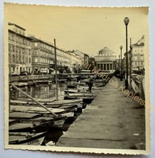 orig. Foto Trieste Trieste Italia 1958 Porto Barche