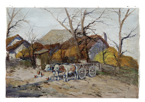 Olio tela firmato gyorgy - tela,