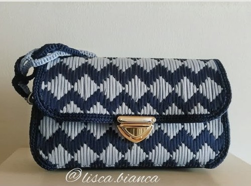 Borsa uncinetto artigianale - borsa,