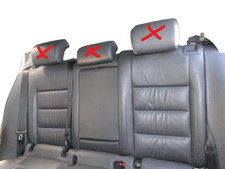 VW Golf 5 V Sedile Posteriore 3 Punkt Cintura Resto Pelle