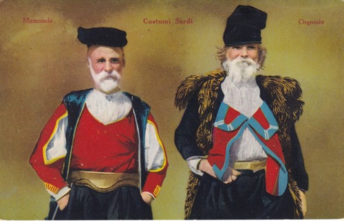 Cartolina nuoro costumi - cartolina,