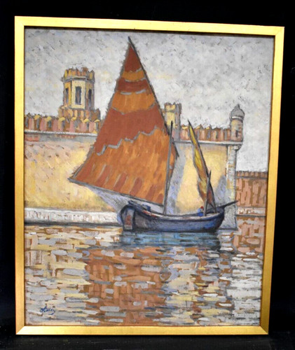 Quadro olio vista - quadro,