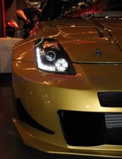 FARI ANTERIORI NISSAN 350Z (Z33) DAYLINE LED DIURNI NERI XENON D2S  DAL 03-05