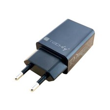 Techly Caricatore Alimentatore USB-A da Muro 5V 2.4A per Smartphone o Tablet