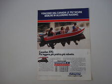 advertising Pubblicità 1981 ITALMARINE CANADIAN 370