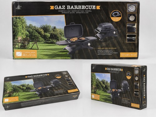Barbecue gas con - a, coperchio