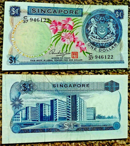 Singapore banconota da 1 - singapore,