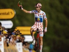 Giulio Ciccone. Tour de France Maglia A Pois Maillot à pois . Cm 15x20. Original