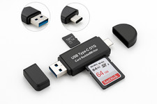 Lettore di schede Micro SD 5 in 1 tipo C Usb 2 0 Tf Smart Memory Flash
