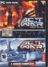 ACT OF WAR DIRECT ACTION + ACT OF WAR HIGH TREASON PC Retro Game M10253