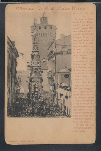 Cartolina vicenza rua - cartolina,