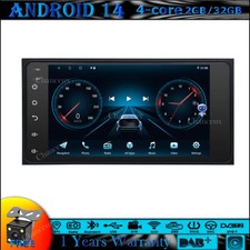Autoradio 7" Android 14 Carplay GPS SATNav DAB per Toyota Hilux Hiace Celica RAV4