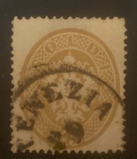 Antichi Ducati 1863 Lombardo Veneto 15 Soldi Bruno dentellato 14 ( Nr40) Usato