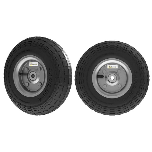 Outsunny set ruote carrello - outsunny,