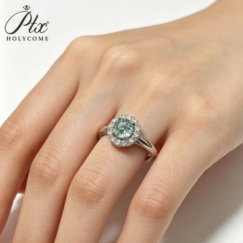 Moissanite colore verde - , acqua