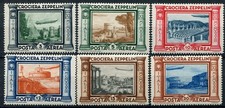 REGNO D'ITALIA 1933 CROCIERA ZEPPELIN SERIE COMPLETA MNH** CAT. S1508