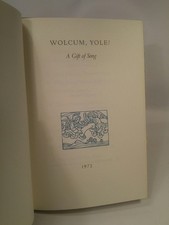 Wolcum, Yole! A gift of song