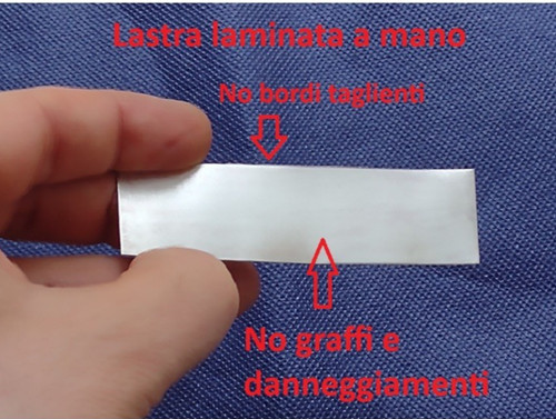 Lastra lamina piastra - , argento