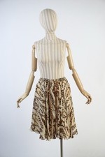 Gonna in seta con stampa