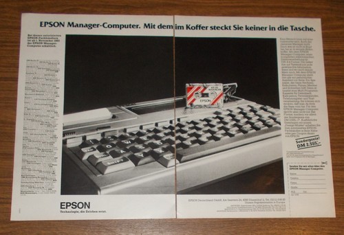 Rara pubblicità epson 20 - rara,