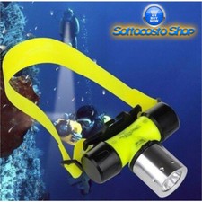 TORCIA DA TESTA LED SUBACQUEA RICARICABILE
