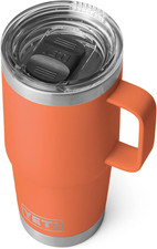 YETI Rambler Tazza da Viaggio 20 oz, Acciaio Inox, Isolata Sottovuoto con Fortezza
