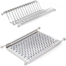 - Scolapiatti Pensile per Piatti E Bicchieri in Acciaio Inox per Mobile Di Largh