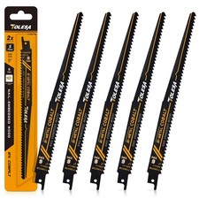 TOLESA Lame per seghetto alternativo per legno incorporate a chiodo per demolizione porte finestre...