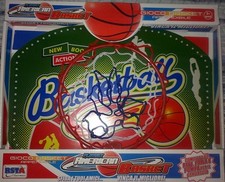 TABELLONE CANESTRO BASKET DA PARETE COMPLETO DI PALLA E POMPA GONFIAGGIO PALLA