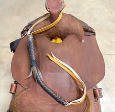 Braided Western Leather Quirt