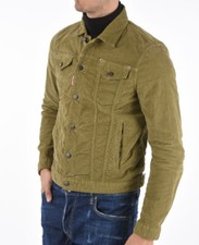 Giubbino Giacca Coste Velluto Dsquared2 Taglia 52 Verde Originale 100% Nuova