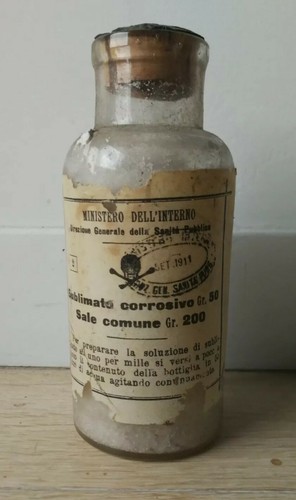 Bottiglia vetro farmaco sale - vetro,